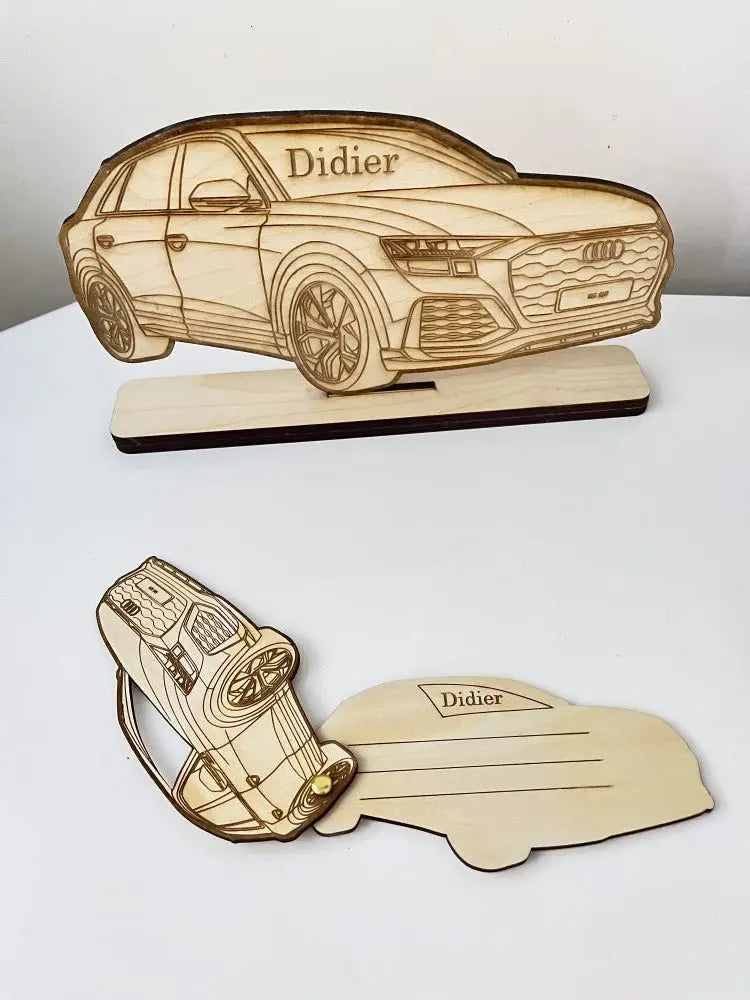 1 pièce en bois Décoration créatif en forme de voiture Objet de décoration  pour domicile, Mode en ligne