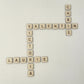 Décoration Lettre de Scrabble en bois Laurie déco et lumières